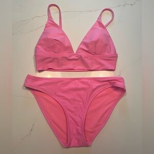 American Eagle bubblegum pink bikini set - Size small